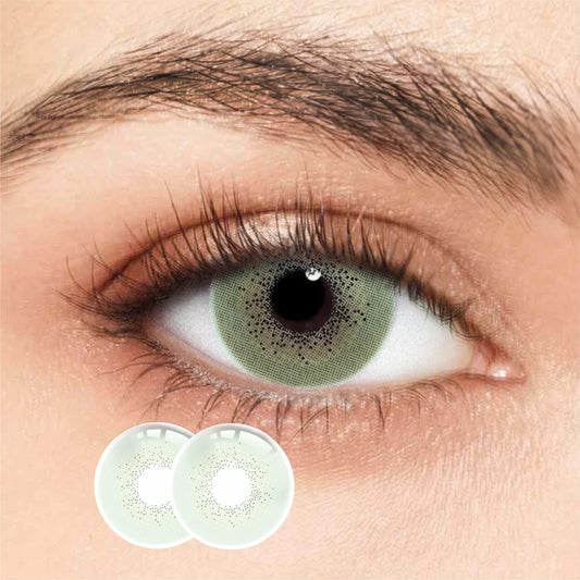 1Pair FDA Certificate Eyes Beautiful Pupil Colorful Girl Cosplay Contact Lenses  EMILY LIGHT GREEN