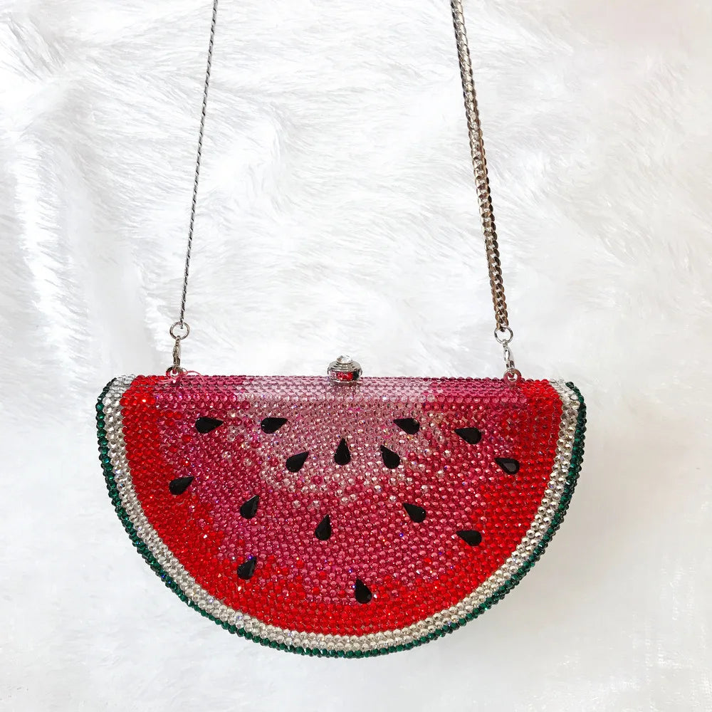 Watermelon Crystal Diamond Bags