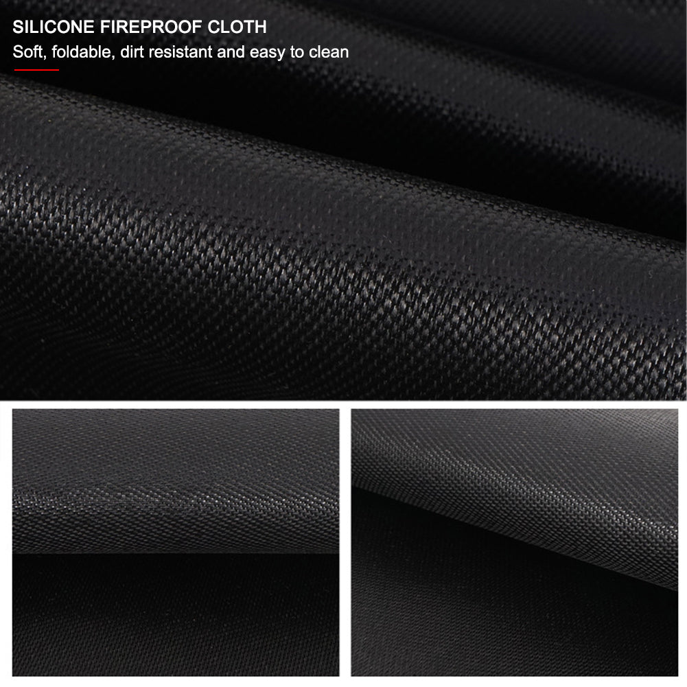 Outdoor camping silicone fireproof cloth
