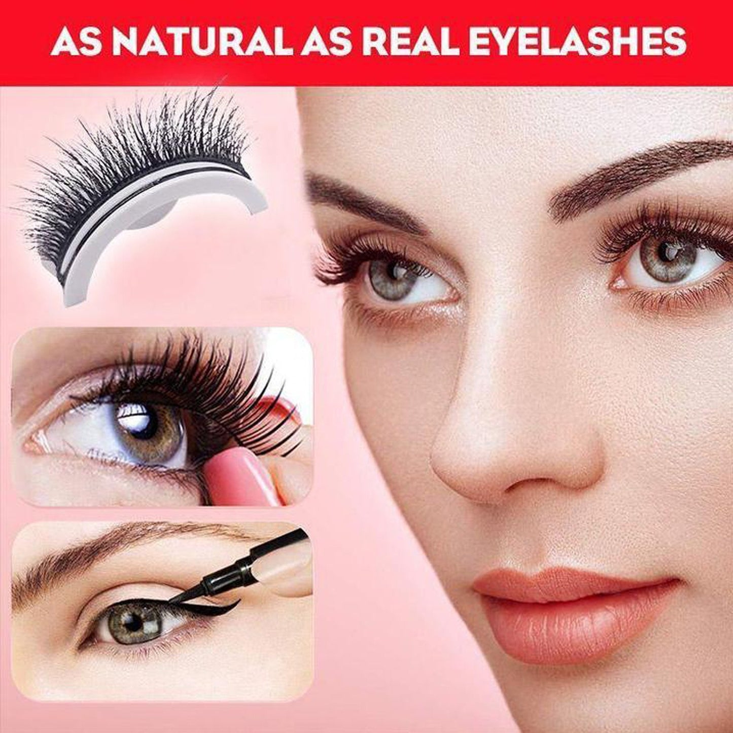 Reusable 3D Mink Lashes Natural False Eyelashes